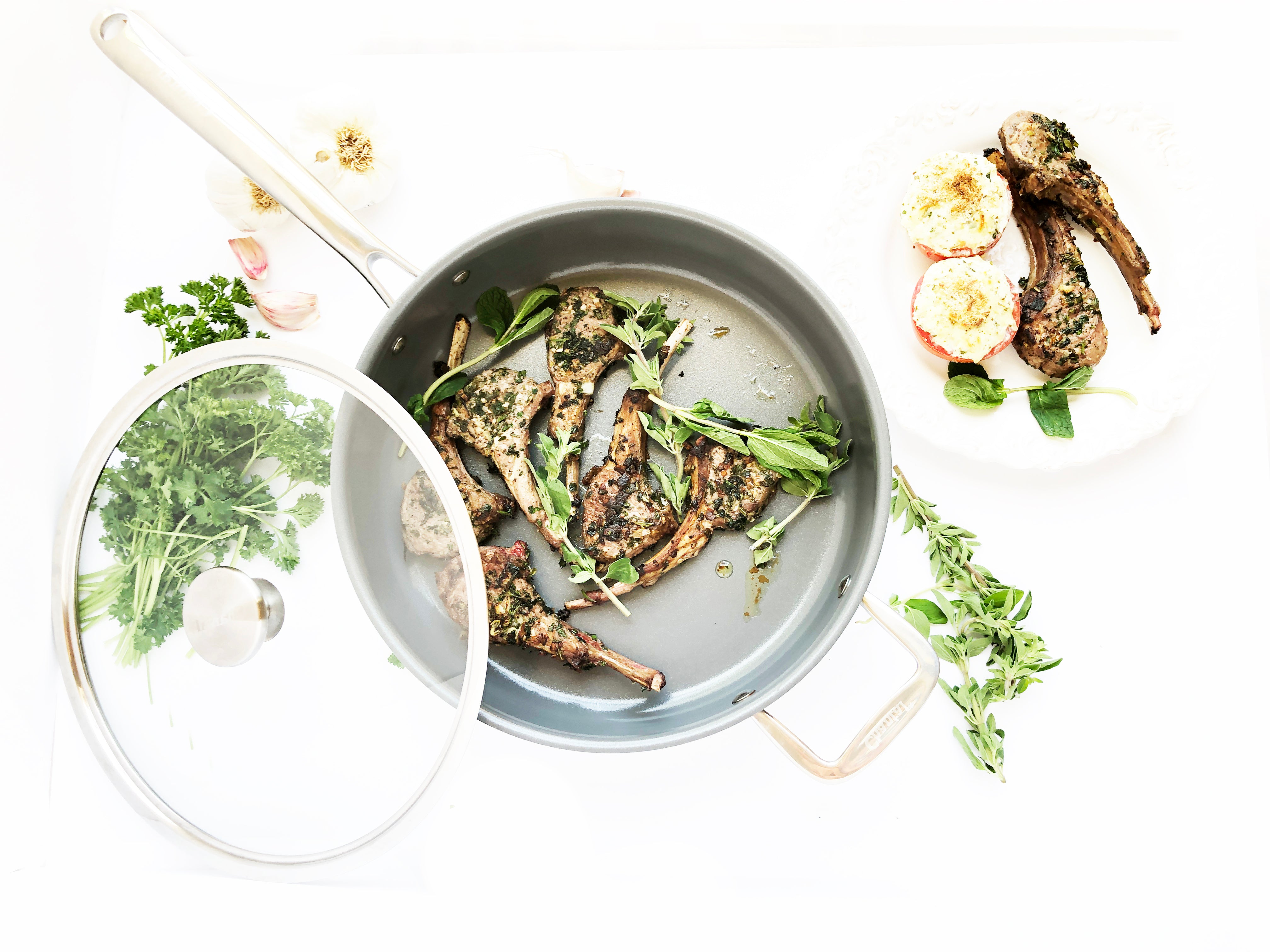 Garlic Herb Pan-Seared Lamb Chops &ndash; Chantal