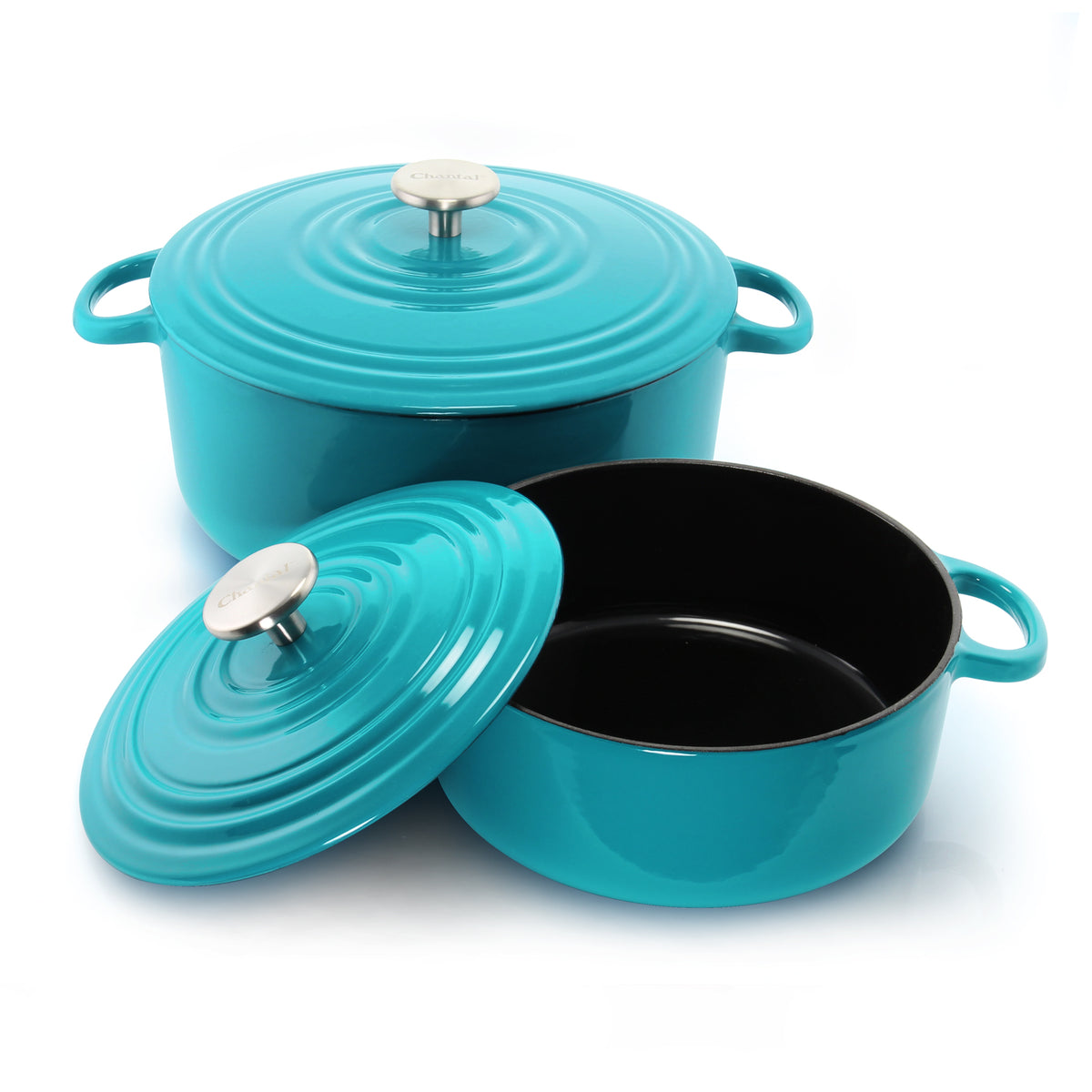 Factory Wholesale Premium Dutch Oven Set 8pcs Cast Iron Cooking Pot and Pans  Enamel Cookware Pots Enamel Cast Iron Cookware Set
