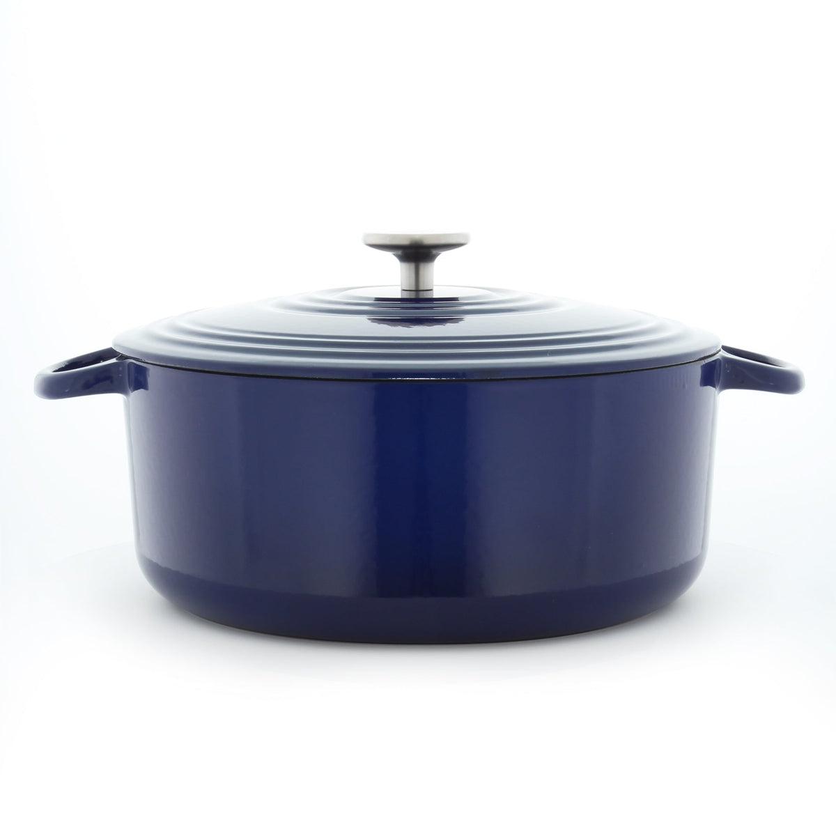 Chantal Enameled Cast Iron Cookware, 3 pc Set, Cobalt Blue