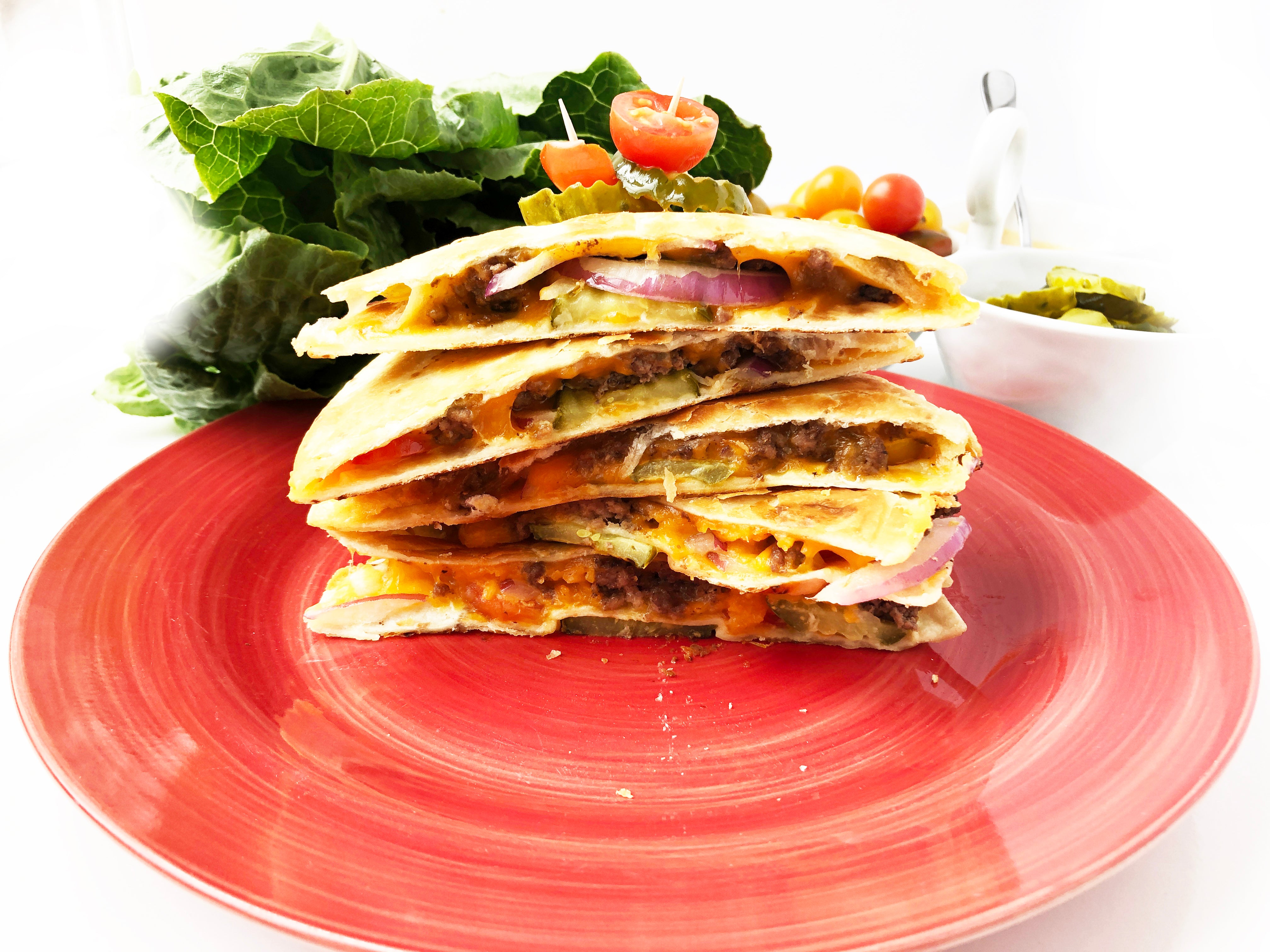 Cheeseburger Quesadillas