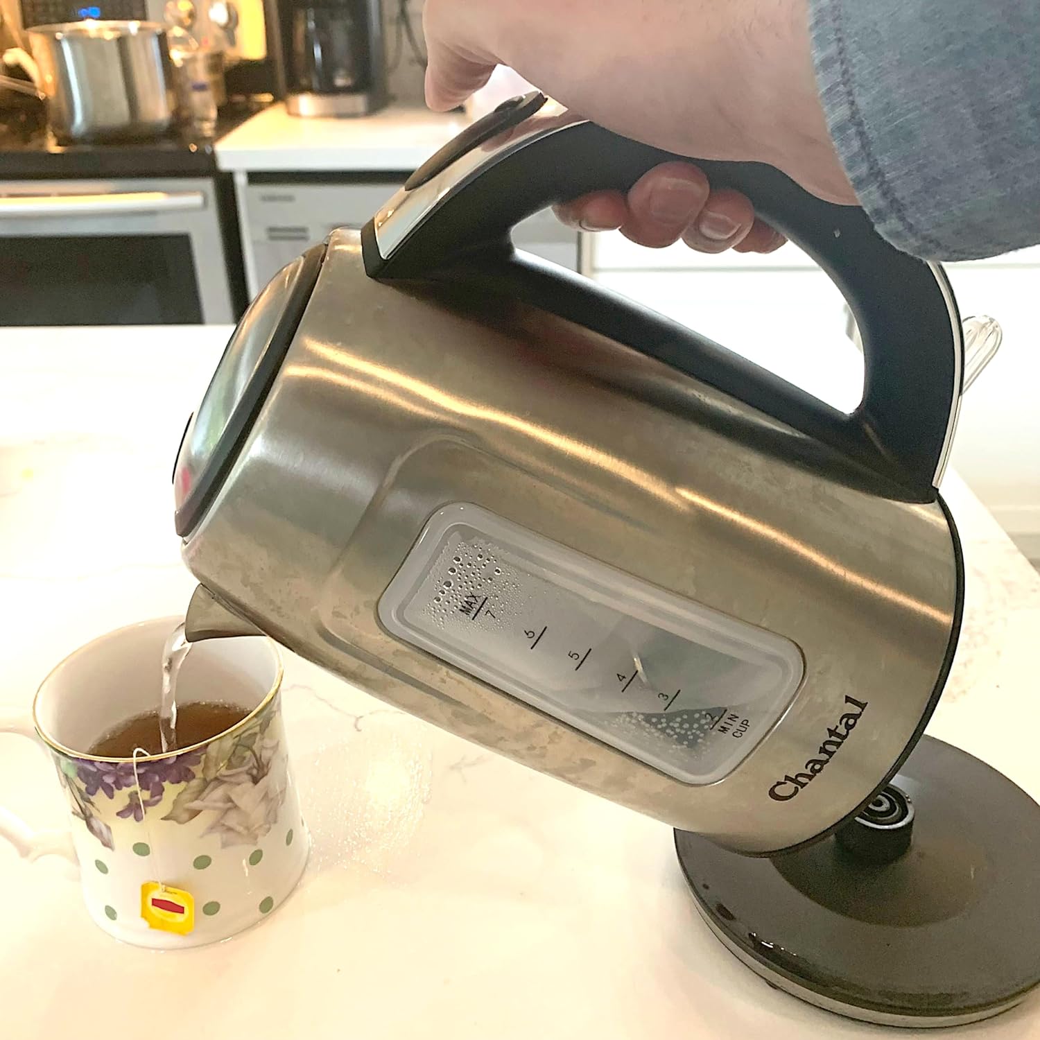 Chantal 1.8 QT Stainless Steel Jupiter Electric Kettle