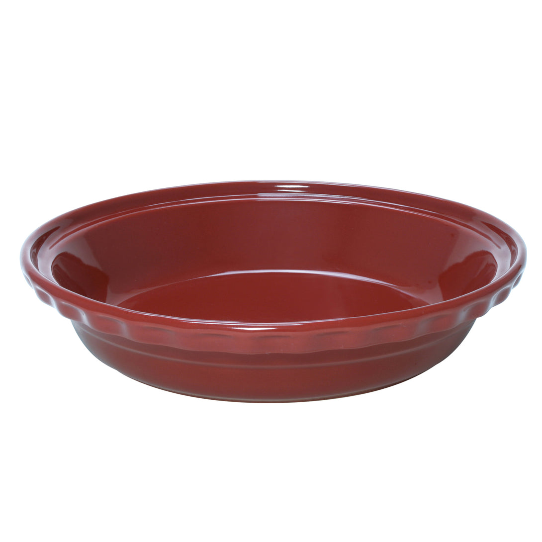 apple red deep pie dish