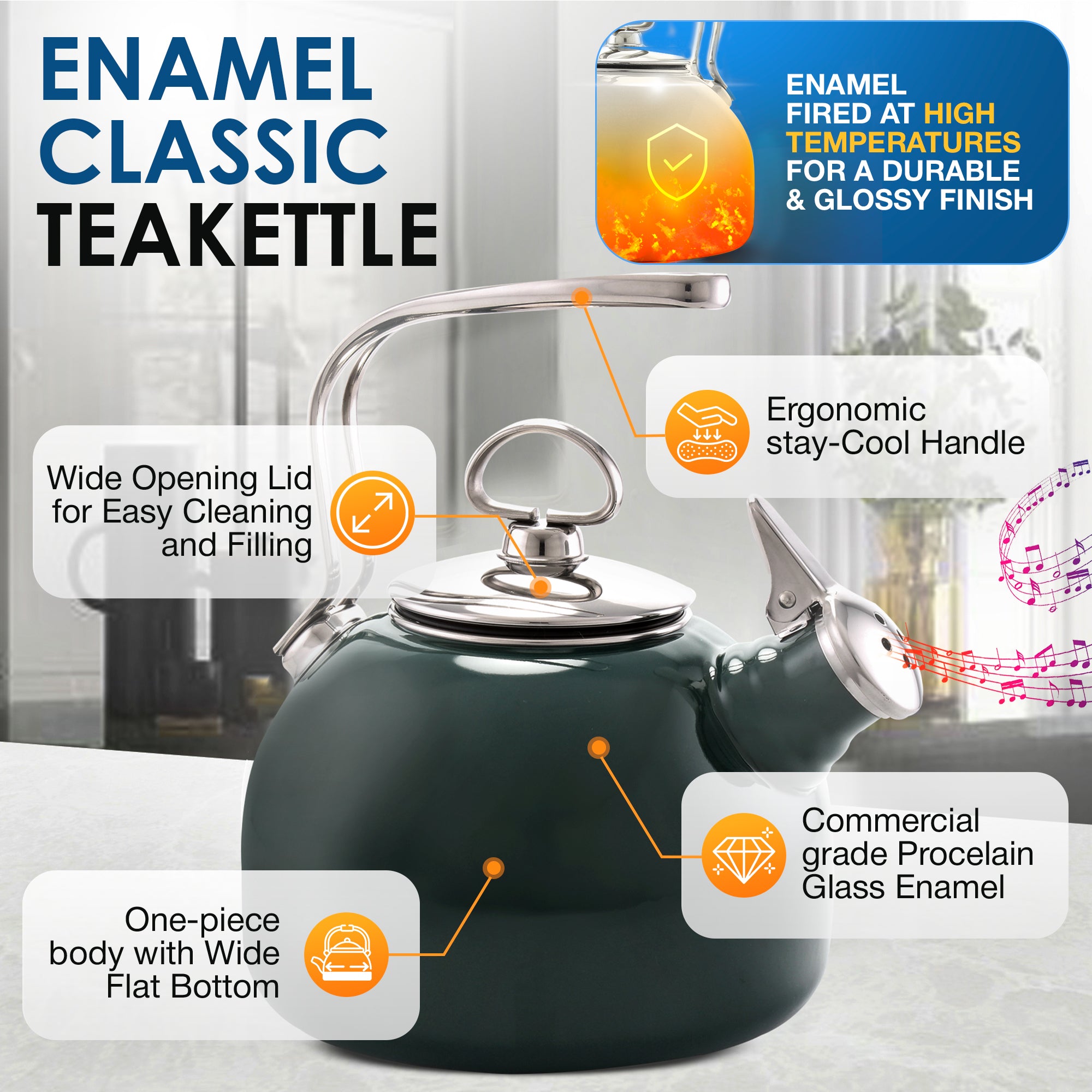 Chantal Classic Tea Kettle Green Deals head.hesge.ch