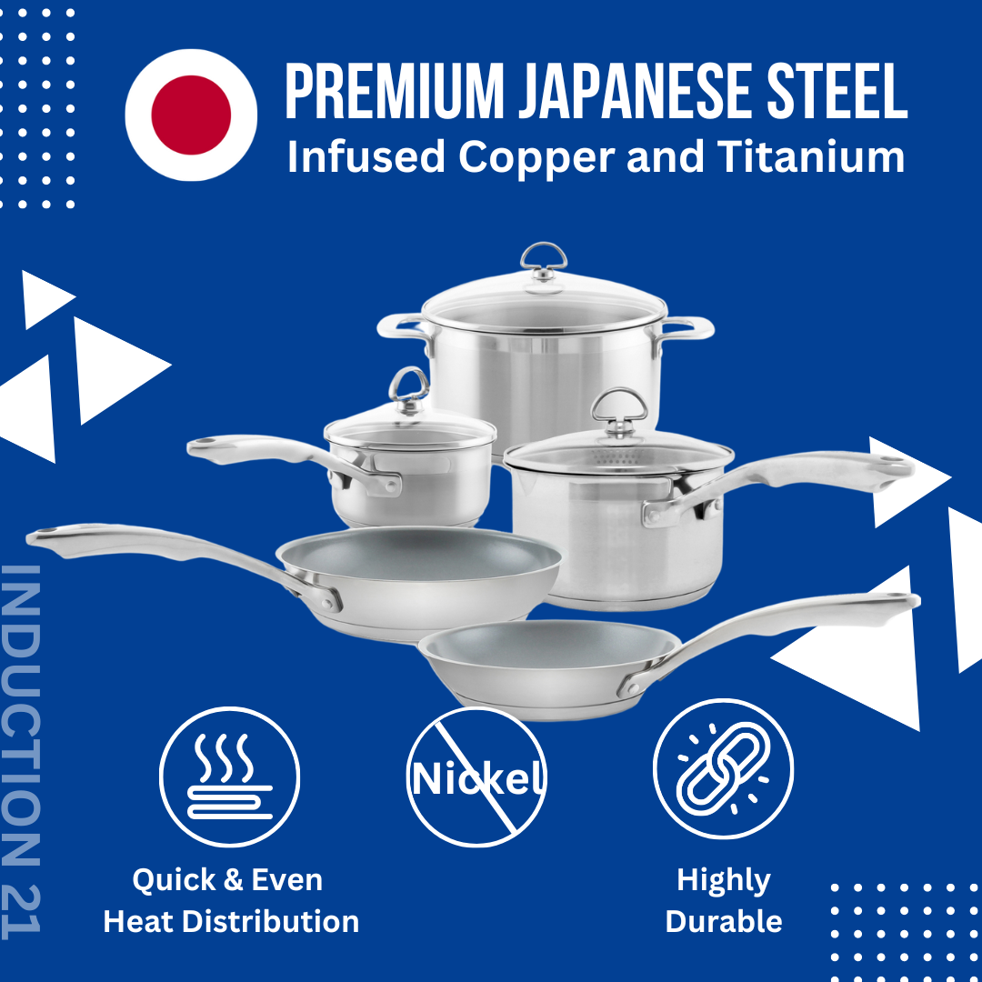 Juego de utensilios de cocina de acero Inducción 21 (8 piezas) - Thumbnail 3