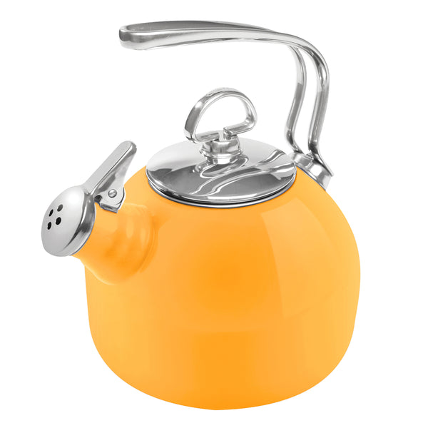 marigold enamel on steel classic teakettle