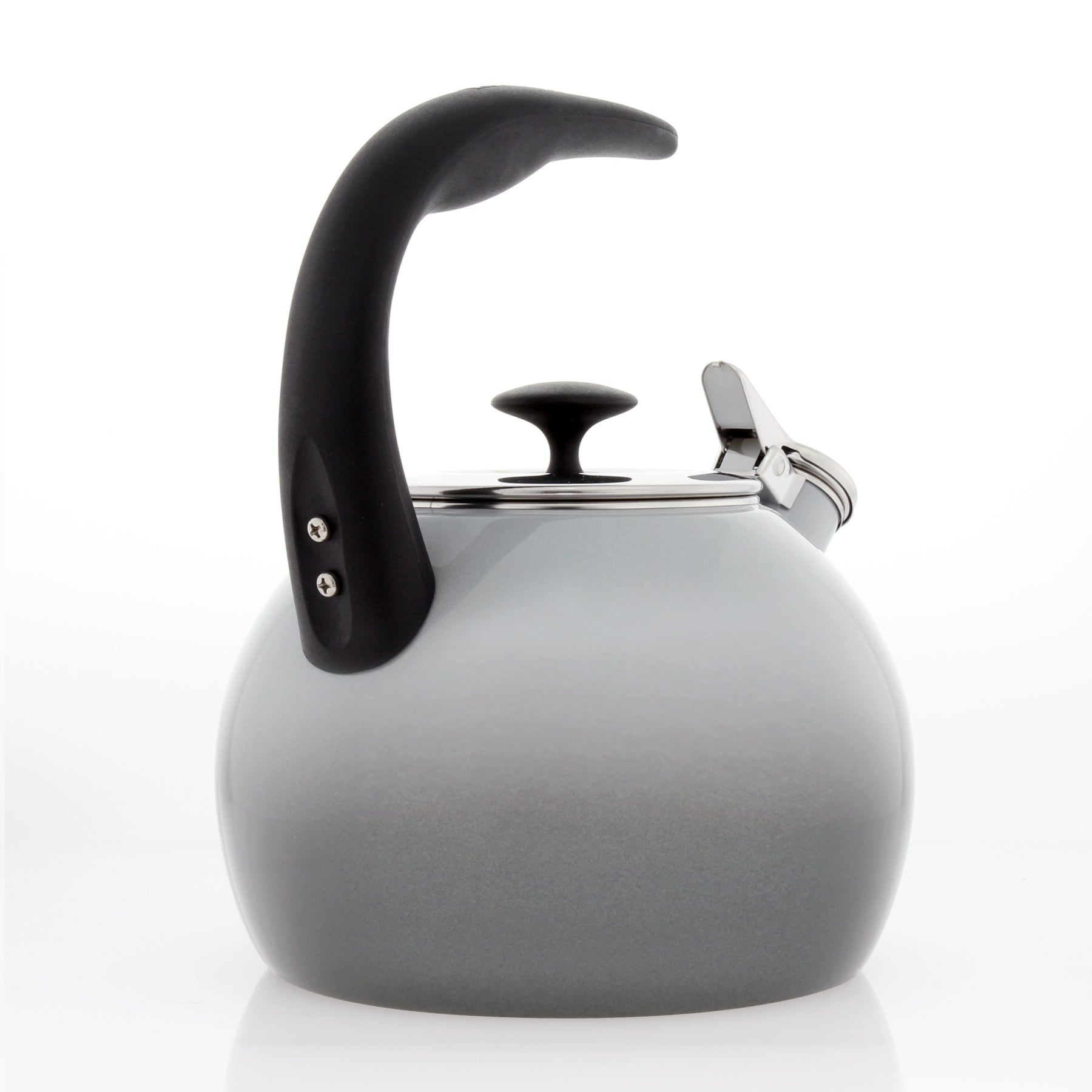 Enamel-on-Steel Heath Teakettle (2 Qt.), Fog Grey
