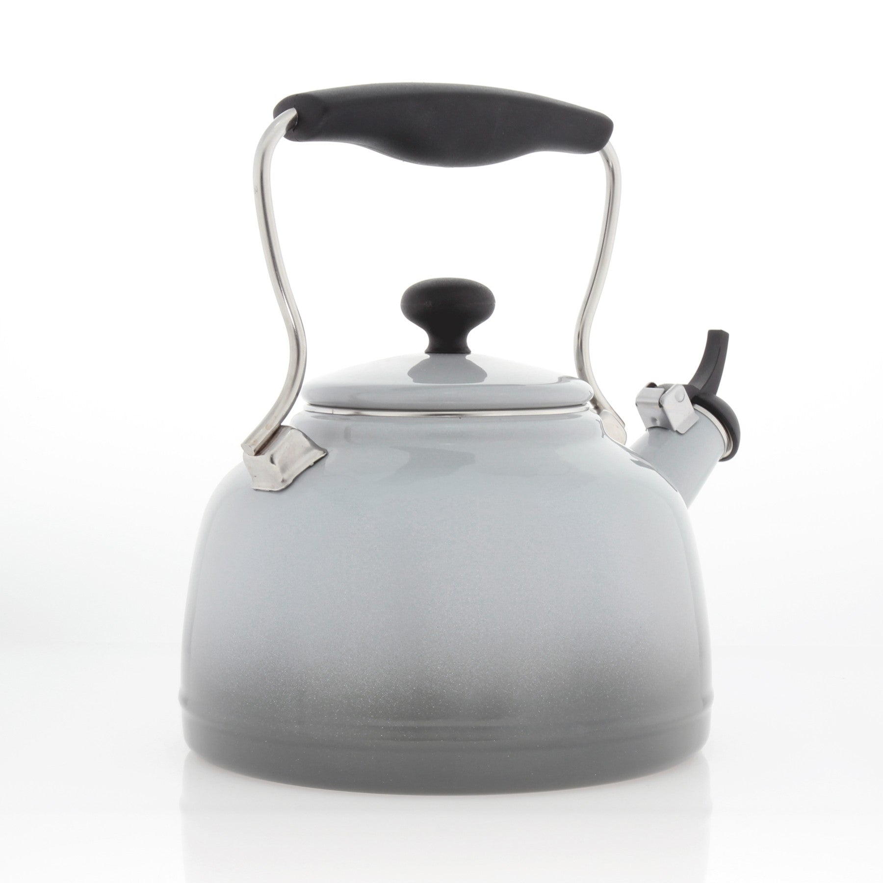 Tetera Lake esmaltada sobre acero (1,7 cuartos), gris niebla