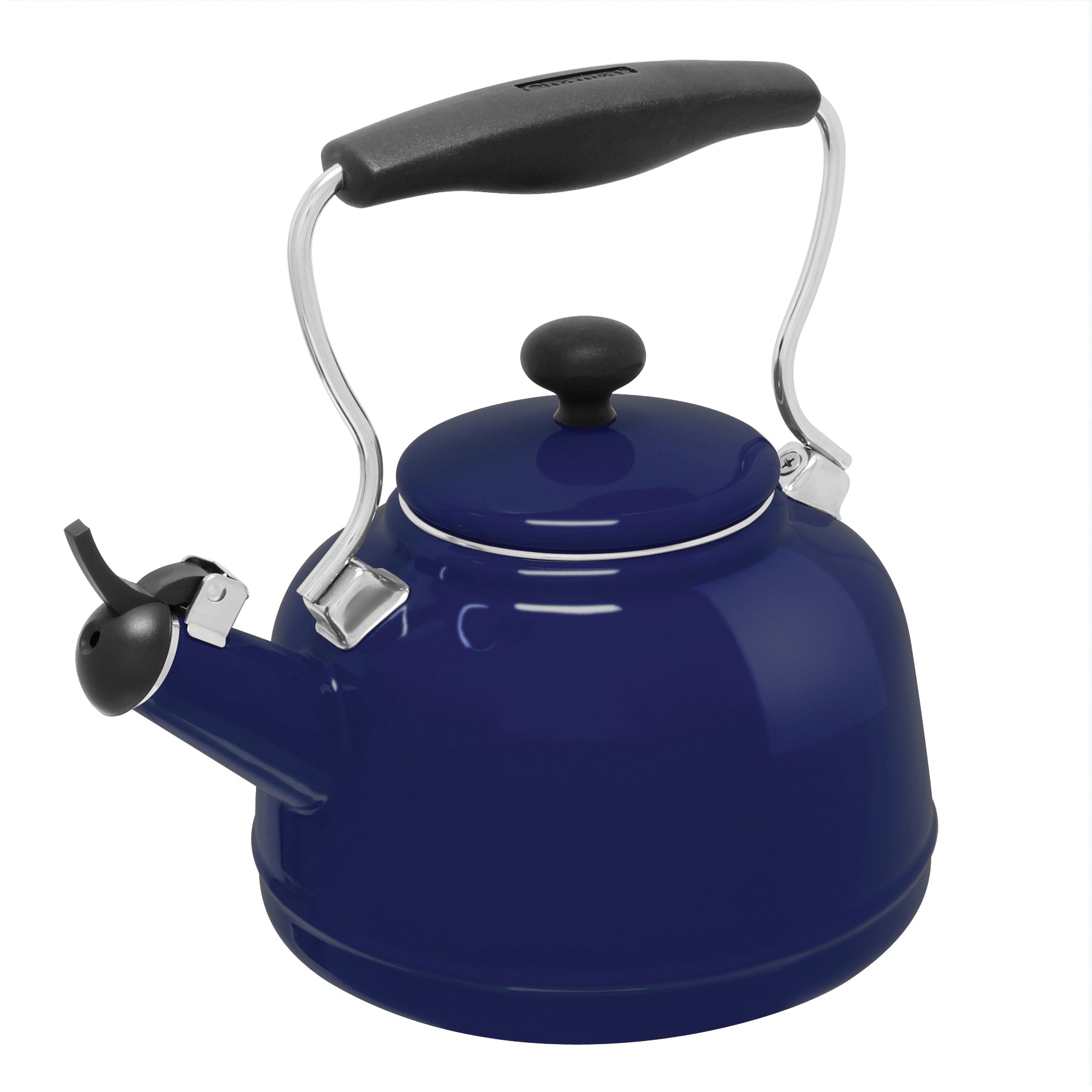 Bollitore Chantal Vintage Smaltato Acciaio 1.7L Con Fischietto - Rosso