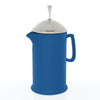 blue cove ceramic french press with stainless steel plunger