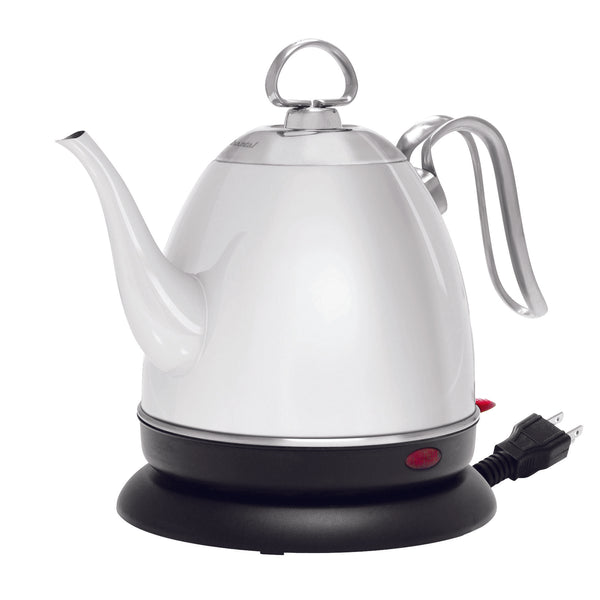 Stainless Steel (Plastic Free) Mia Ekettle™ - Electric Water Kettle - White Finish (32 Oz.)