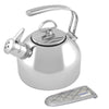 stainless steel classic tea kettle with handle mitt