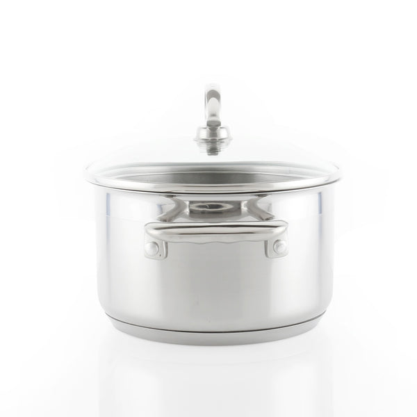 Falaja Stainless Steel Stock Pot - Big Pots for Cooking - Heavy Duty  Induction Pot - Soup Pot with Lid - 12 Quart