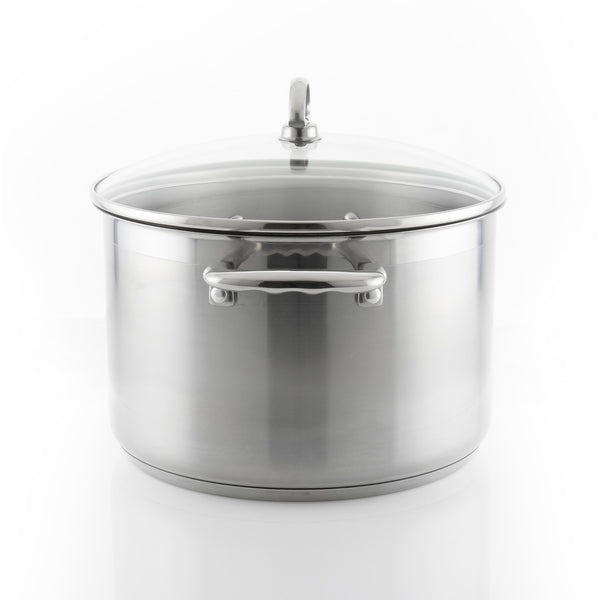 Induction 21 Steel Stockpot with Lid (8 Qt.)
