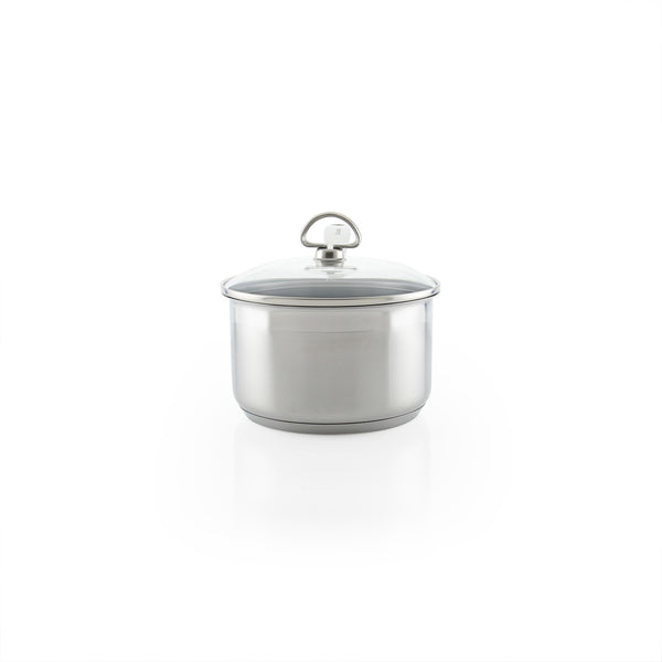 Induction 21 Steel Ceramic Coated Saucepan with Lid (2 Qt.)