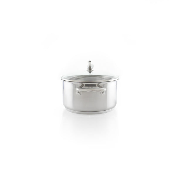 Induction 21 Steel Saucepan with Lid (3.5 Qt.)