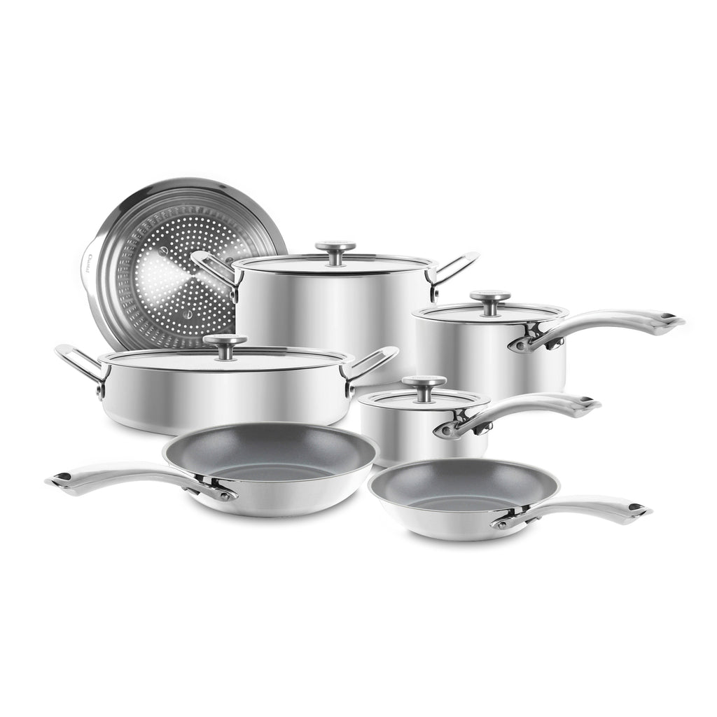 Chantal 8 piece 3.Clad Cookware Set