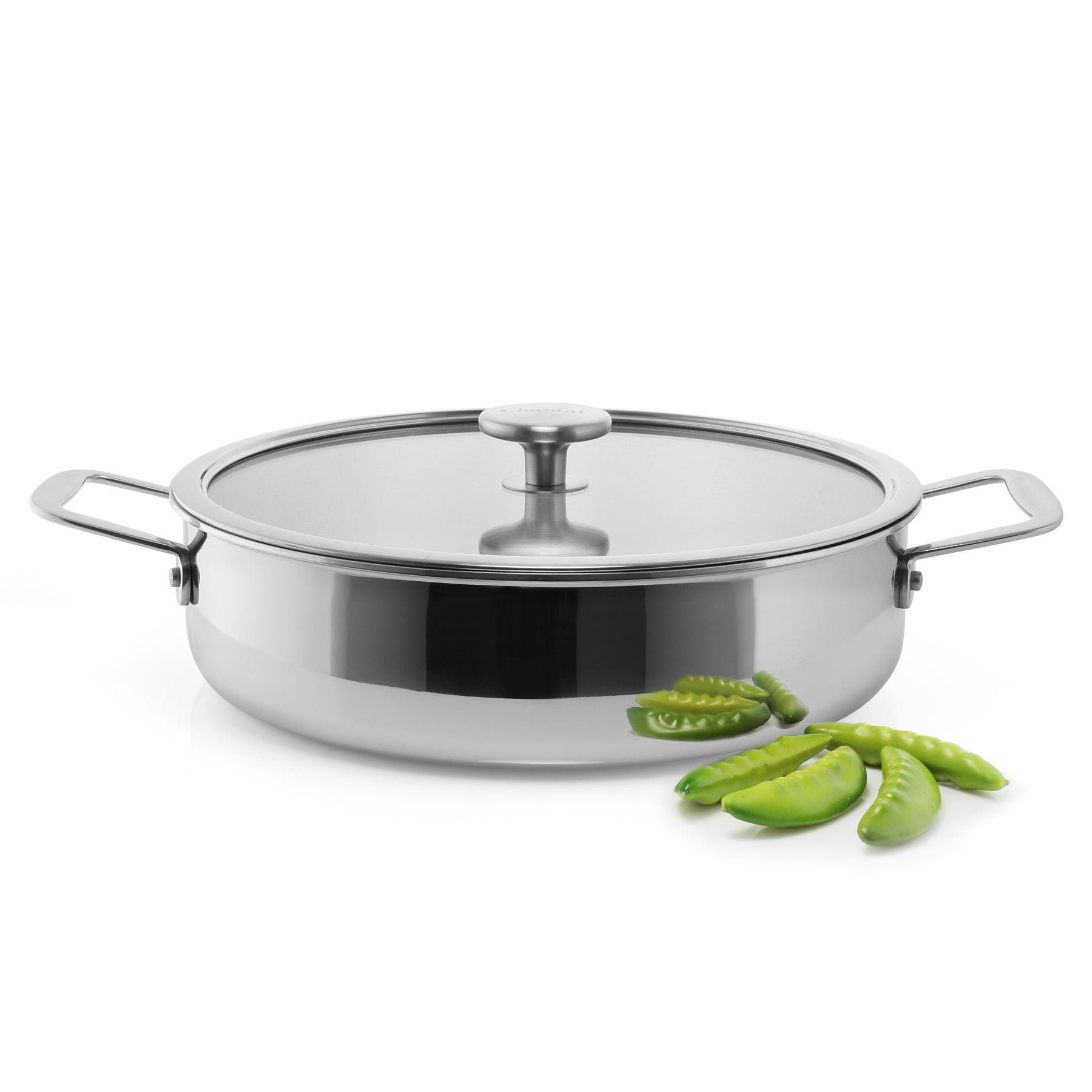 3.Clad Sauteuse Tri-ply Polished (5 Qt.) - Thumbnail 3