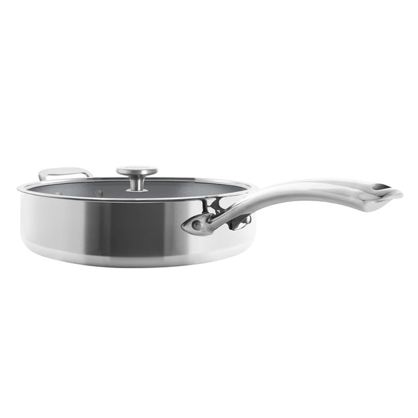 The 5-Quart Tri-Ply Stainless Steel Saute Pan with Lid