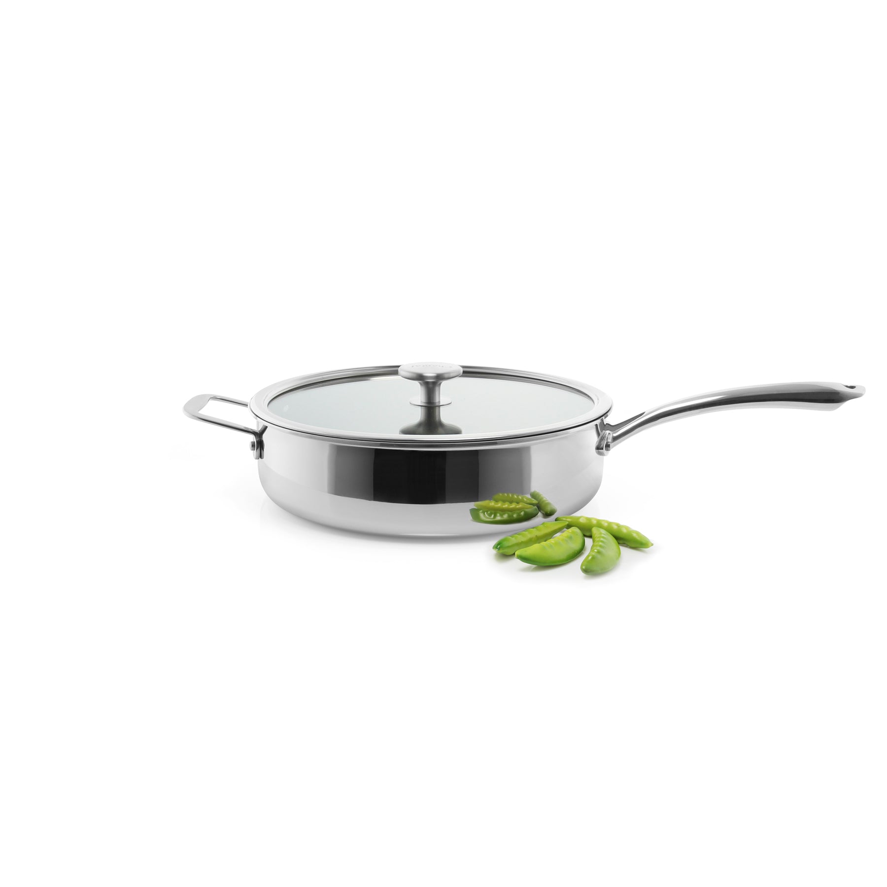 3.Clad Saute pulido de tres capas con revestimiento cerámico (5 cuartos) - Thumbnail 5