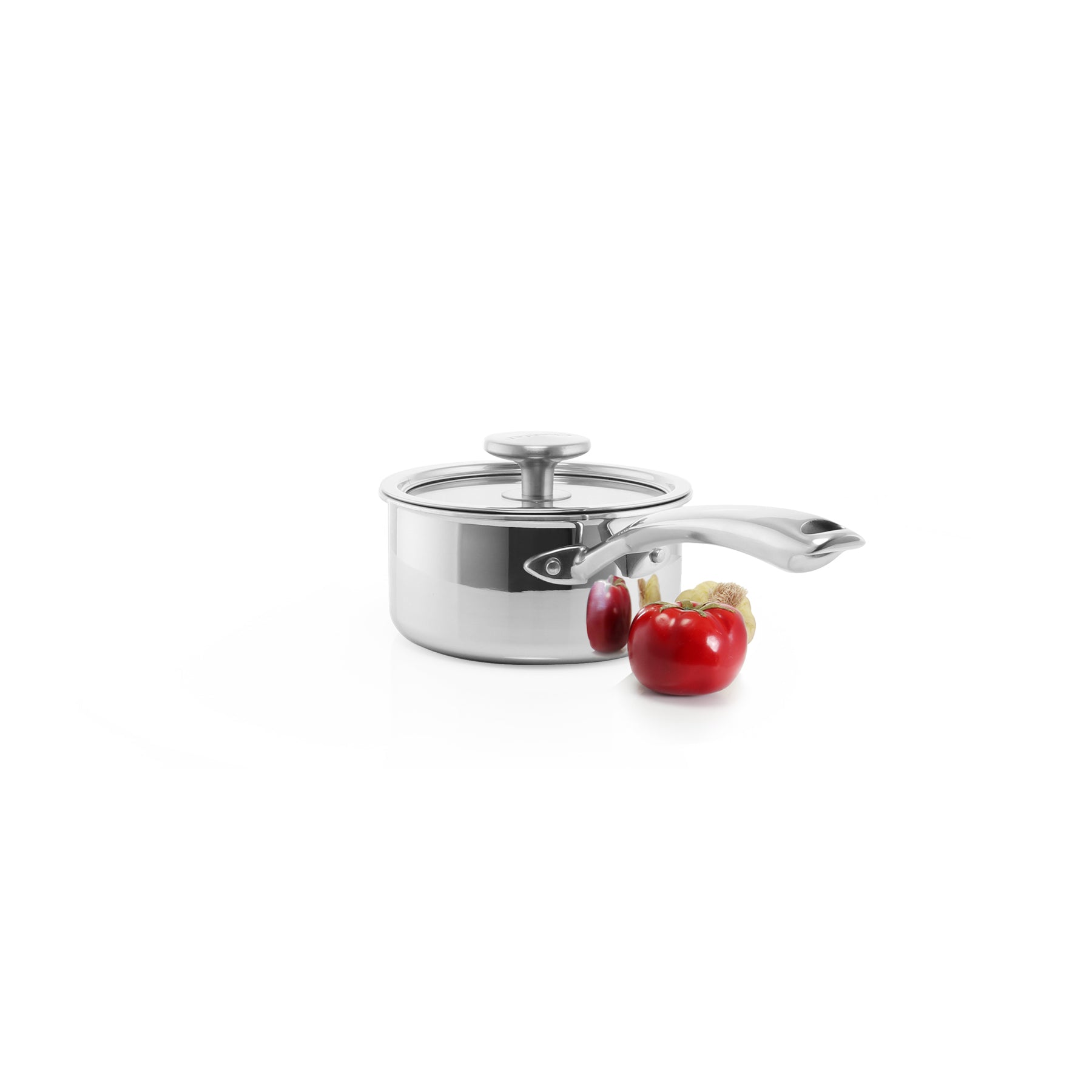 3.Clad Saucepan Tri-ply Polished (1 Qt.) - Thumbnail 5