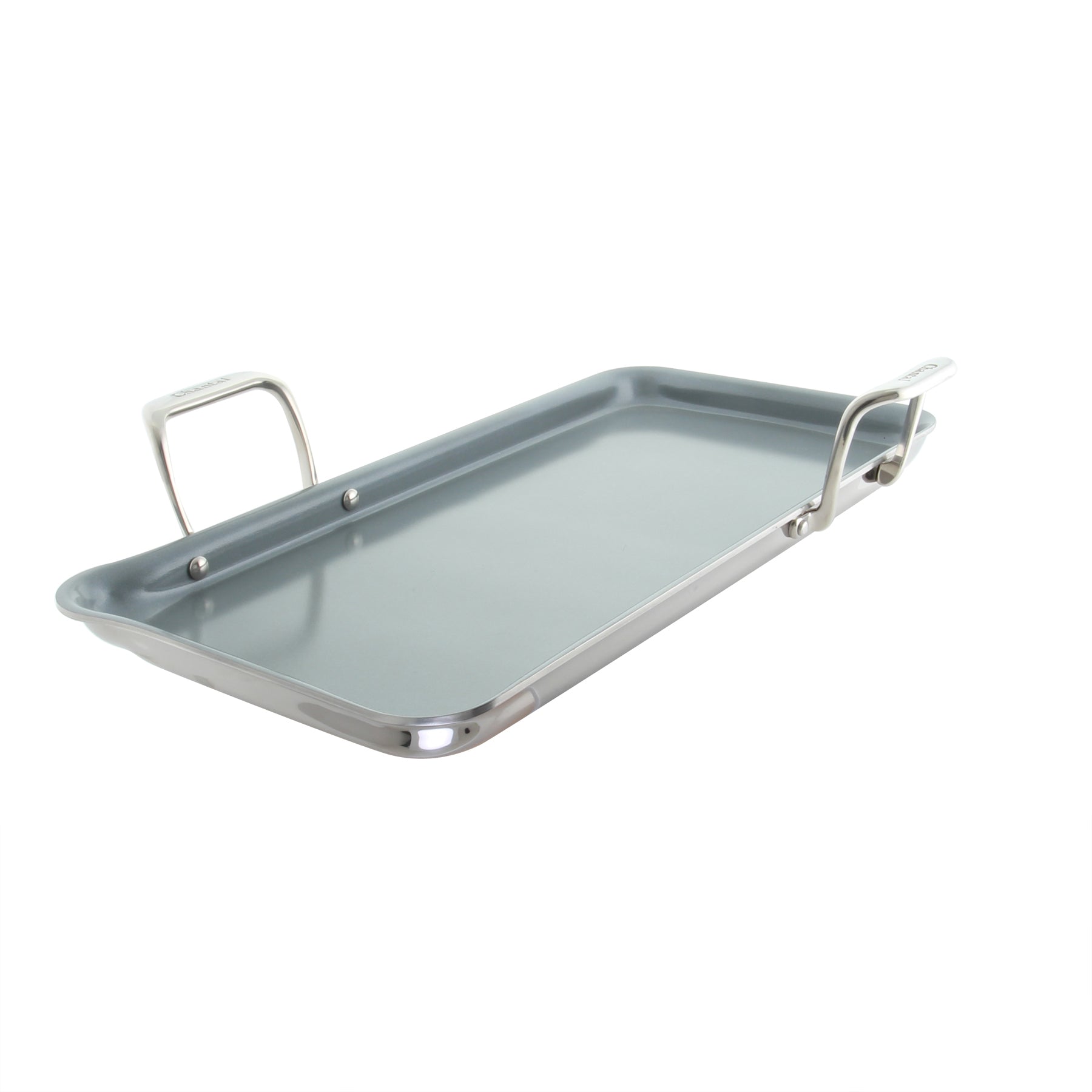Induction 21 Steel Heavy Gauge Tri ply Griddle with Nonstick Coating Chantal