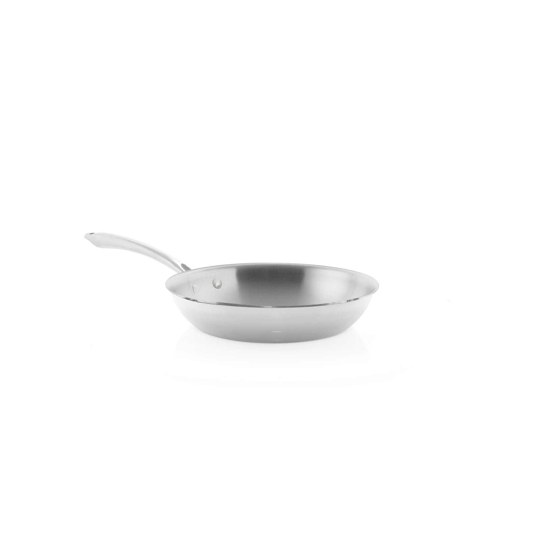 3.Clad Fry pan Tri-ply Polished (10 In.)