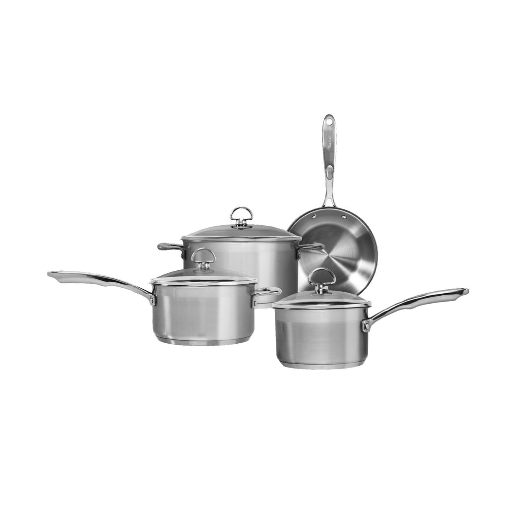 Chantal Induction 21 Steel 9-Piece Stainless Steel Cookware Set in Brushed  Stainless Steel SLIN-9 - The Home Depot