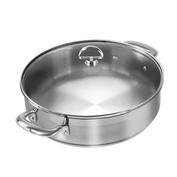 Induction 21 Steel Sauteuse with Lid (5 Qt.) – Chantal